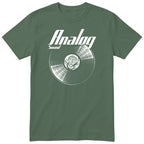Olive Analog Sound Vinyl Records t-shirt - vinyl record print, gift for audiophiles and vinyl lovers, GitGraf