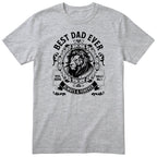 Best Dad Ever Lion T-Shirt - Heather Grey