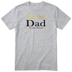 Best Dad in the World Exclusive T-Shirt - Heather Grey