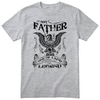 Best Father Super Dad Eagle T-Shirt - Heather Grey