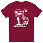 Big Day of Fishing angler tee burgundy