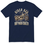 Biker Dad Chopper Motorcycle T-Shirt - Navy