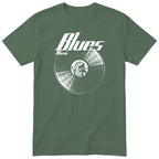 Olive Blues Music Vinyl Records t-shirt - vinyl record print, gift for blues fans, GitGraf