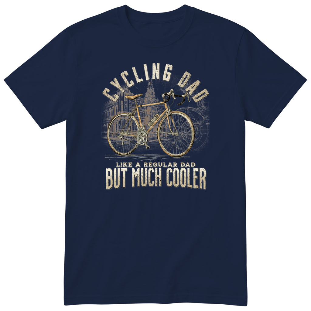 Cycling Dad Road Bike T-Shirt - Navy