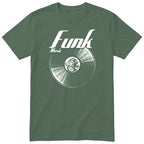 Olive Funk Music Vinyl Records t-shirt - vinyl record print, gift for funk fans, GitGraf