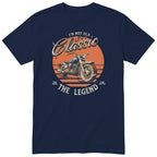 Navy I'm Not Old I'm a Classic t-shirt - biker birthday gift for him with a vintage motorcycle