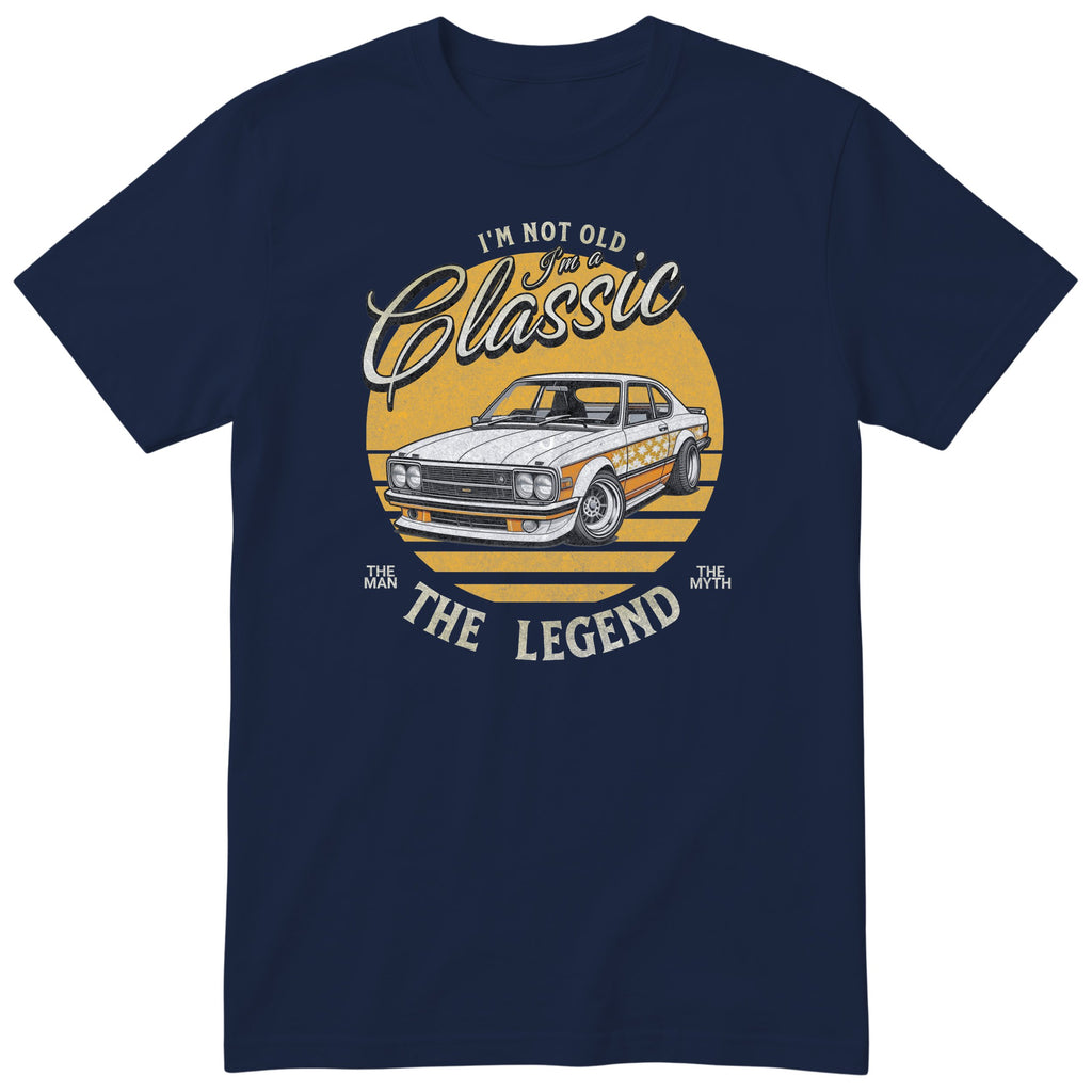 Navy I'm Not Old I'm a Classic t-shirt - retro sports car birthday gift for him