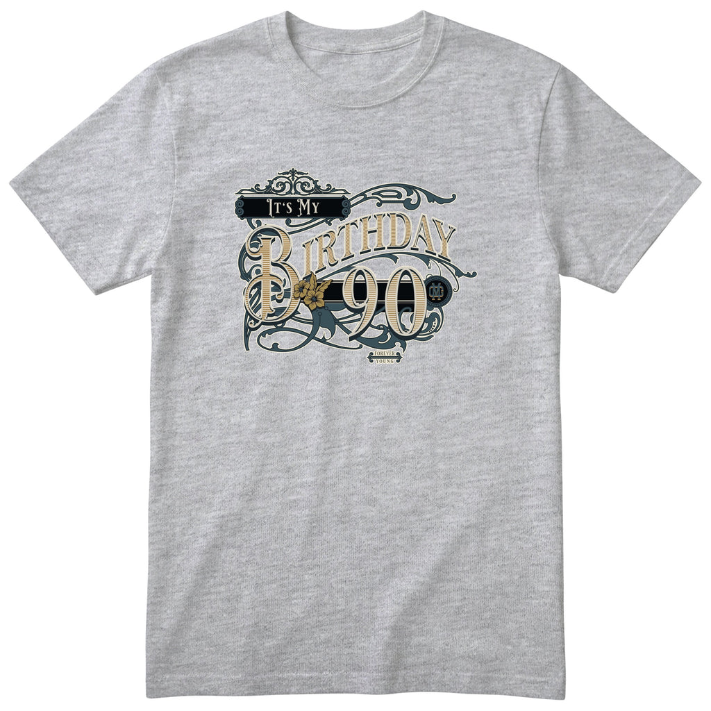 It's My Birthday 90 vintage tee - heather grey