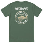 Mechanic Blood Sweat and Beers Garage tee olive back