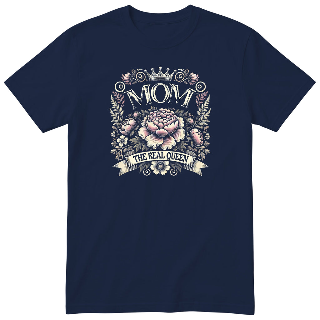 Mom The Real Queen - Navy