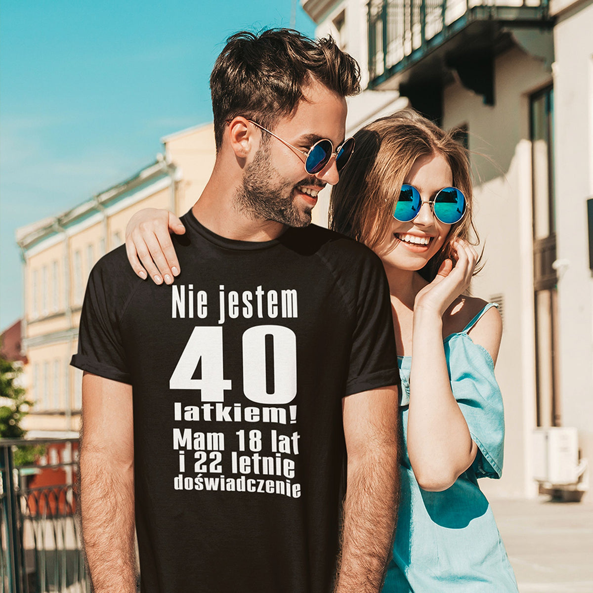 Nie Jestem 40 Latkiem - Koszulka na 40 Urodziny dla Niego - zdjęcie lifestyle 4 z 5