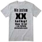 Nie Jestem XX Latką koszulka szara