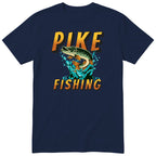 Pike Fishing T-Shirt - Gift for Anglers and Fishermen - Navy