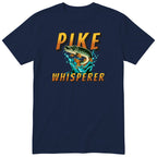 Pike Whisperer T-Shirt | Funny Pike Fishing Gift for Anglers - Navy