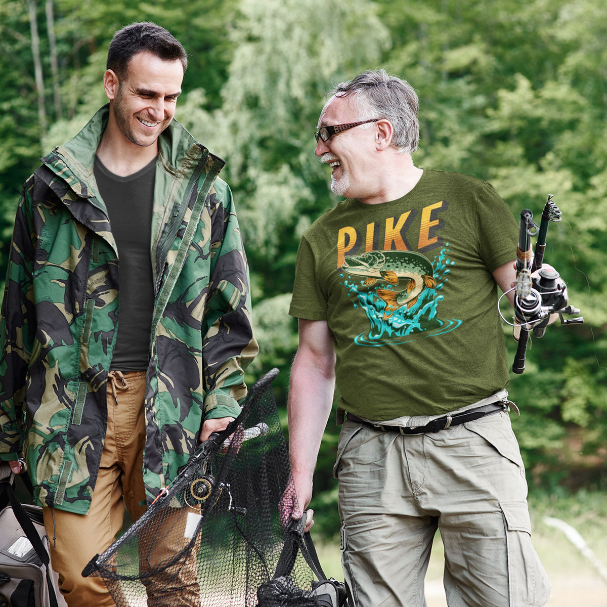 Pike T-Shirt - Pike Fishing Gift for Him - lifestyle photo 4 of 4