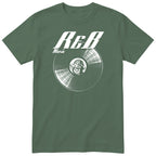 Olive R&B Music Vinyl Records t-shirt - vinyl record print, gift for R&B fans, GitGraf