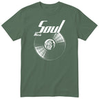 Olive Soul Music Vinyl Records t-shirt - vinyl record print, gift for soul fans, GitGraf