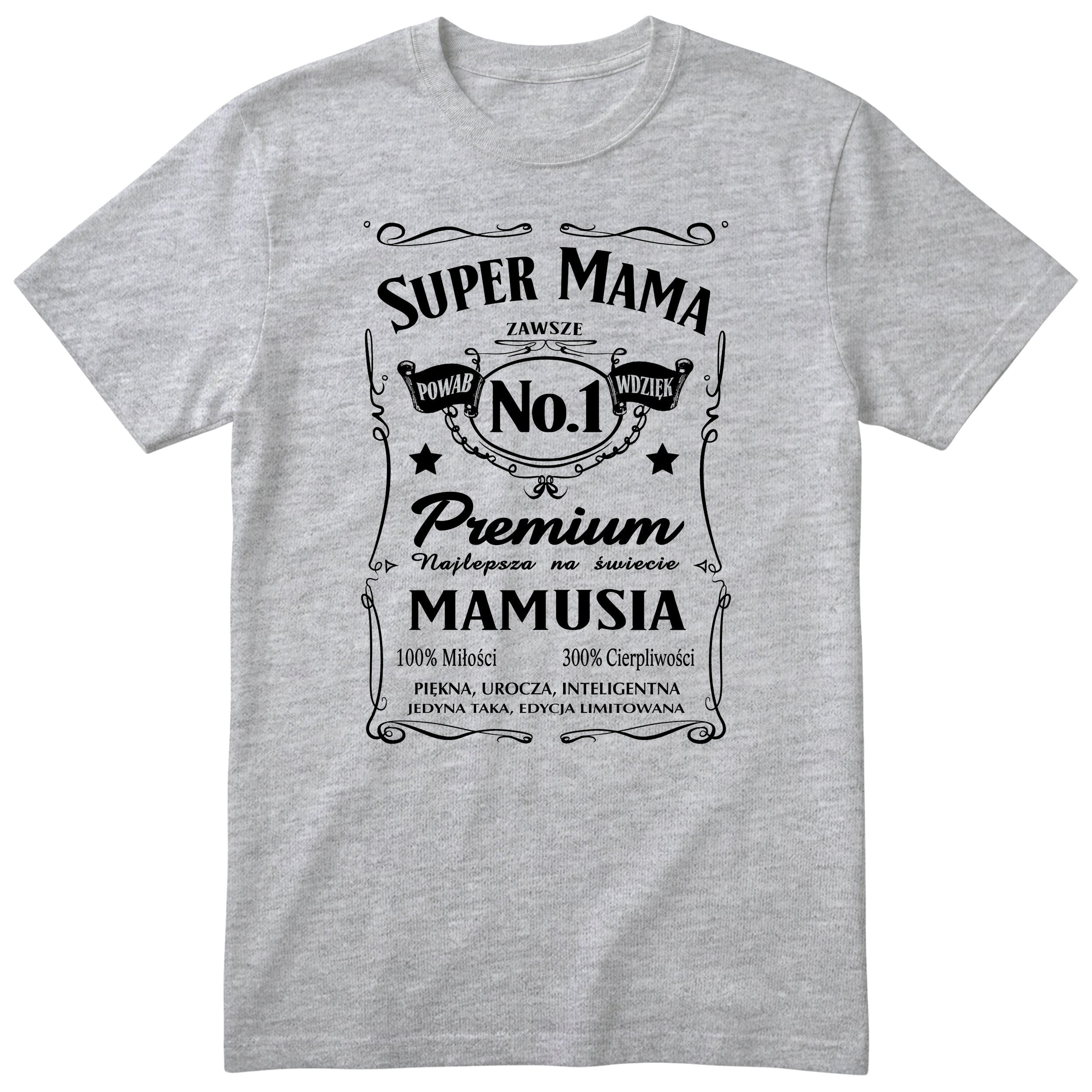Koszulka szara - Super Mama No.1