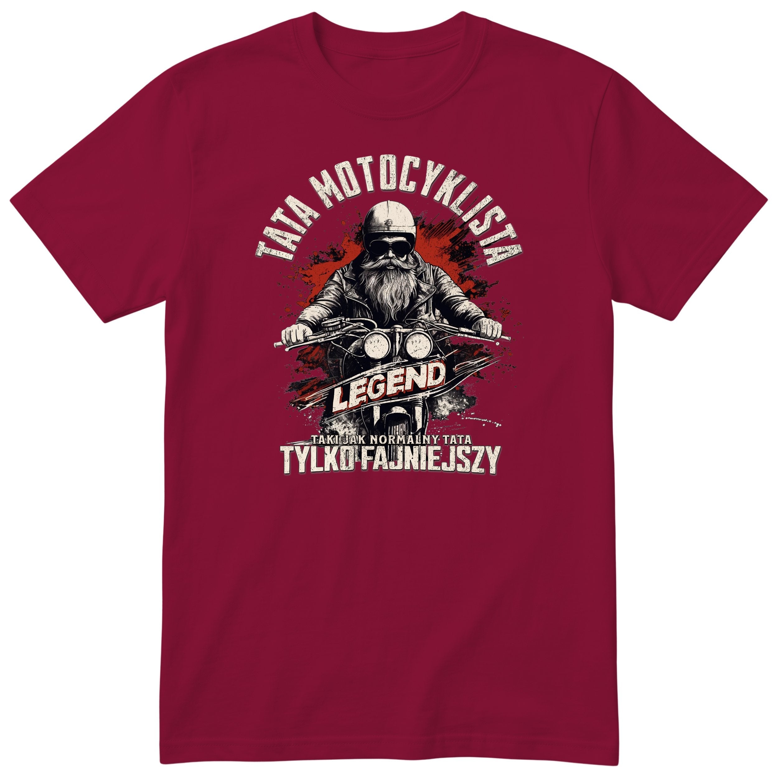 Tata Motocyklista Czerwony - Burgundy