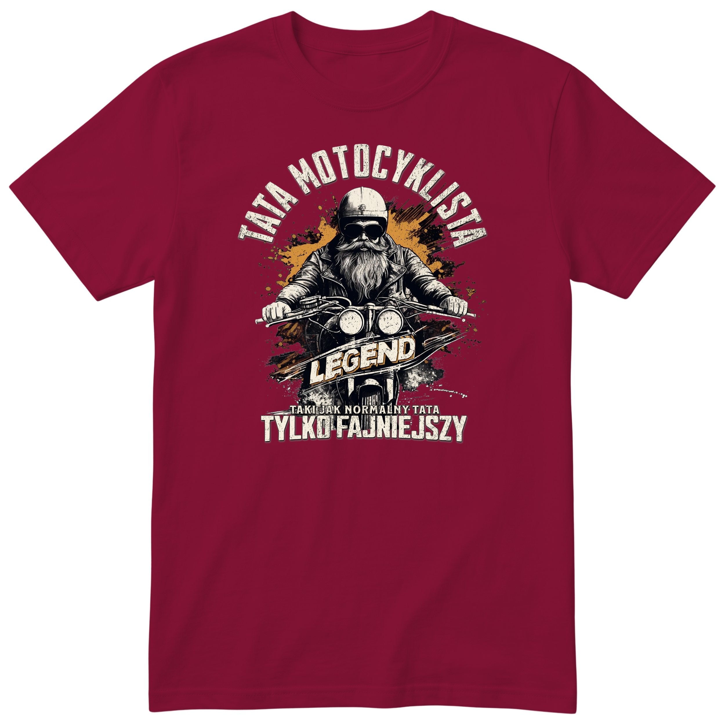 Tata Motocyklista Złoty - Burgundy