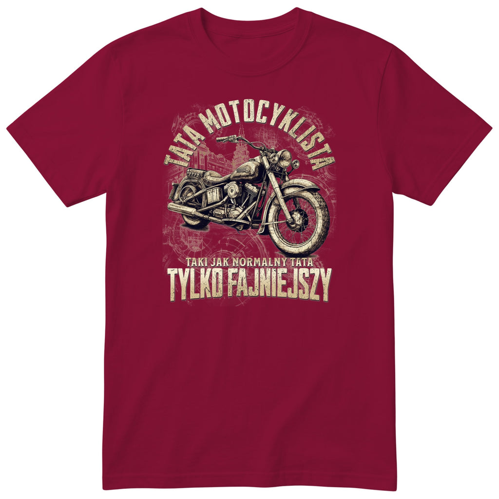 Tata Motocyklista Vintage - Burgundy