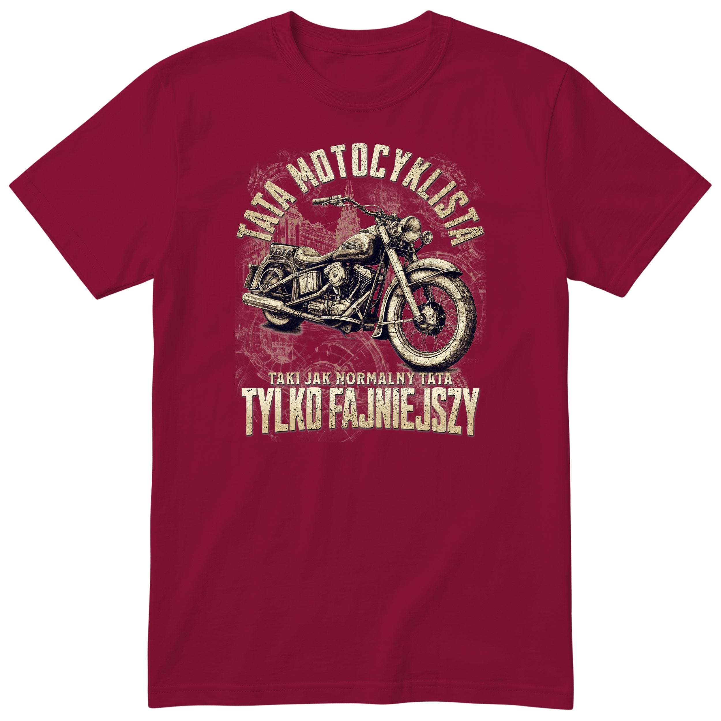 Tata Motocyklista Vintage - Burgundy