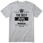 The Best Hubby In The World t-shirt - heather grey, funny husband gift