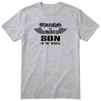 Heather Grey The Best Son In The World wings t-shirt - the man, the myth, the legend, gift for son