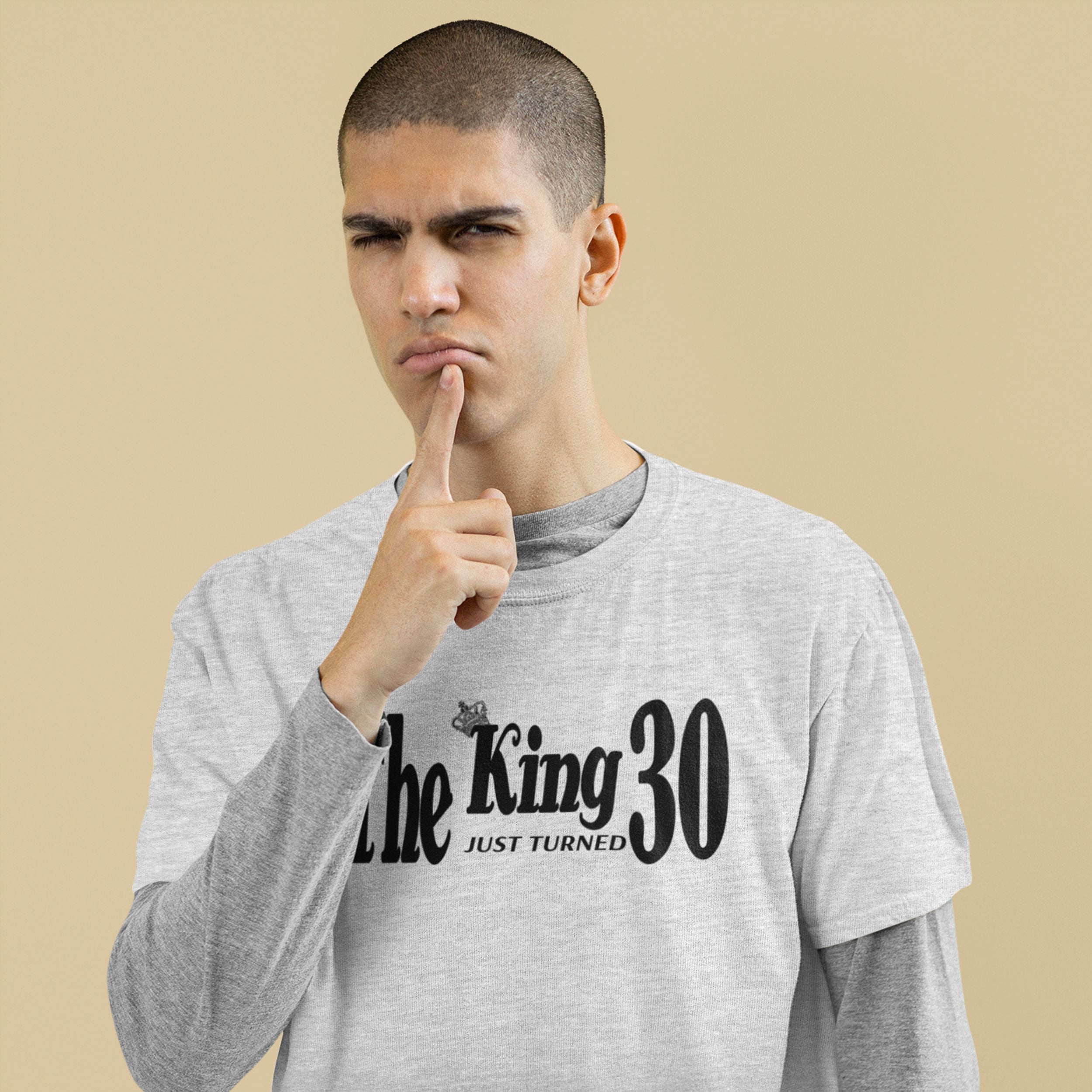 The King Just Turned 30 - 30th Birthday Shirt for Him - lifestyle photo 4 of 4