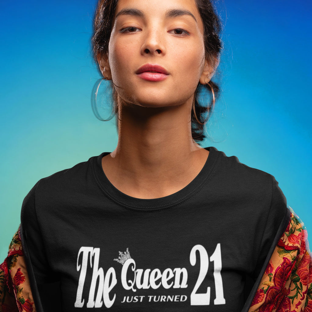 The Queen Just Turned 21 - 21st Birthday Shirt for Her - lifestyle photo 4 of 7