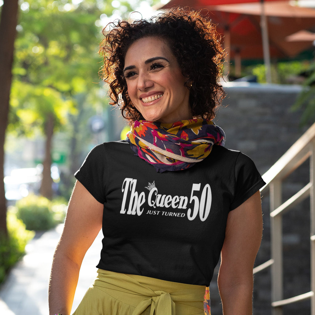 The Queen Just Turned 50 - 50th Birthday Shirt for Her - lifestyle photo 4 of 4