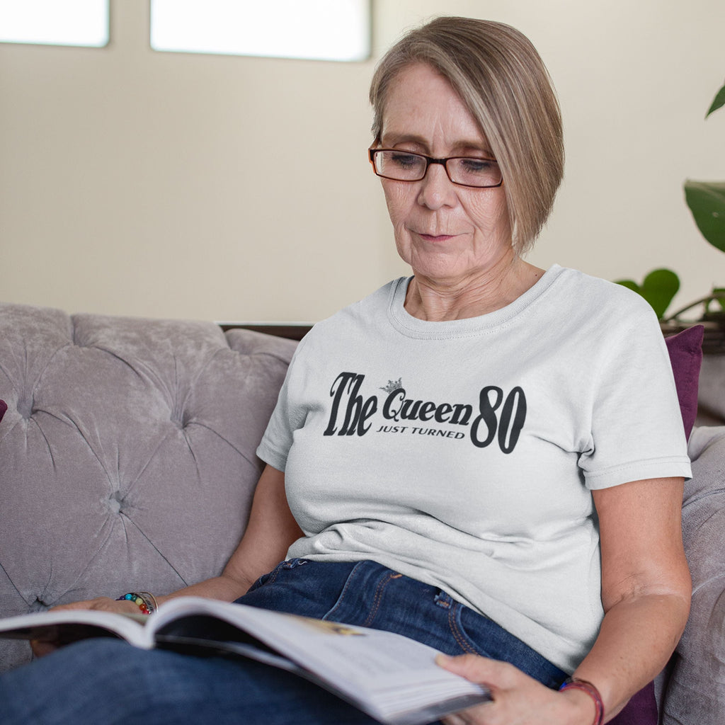The Queen Just Turned 80 - 80th Birthday Shirt for Her - lifestyle photo 4 of 6
