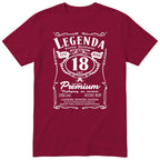 Koszulka Legenda 18 Lat - bordowa