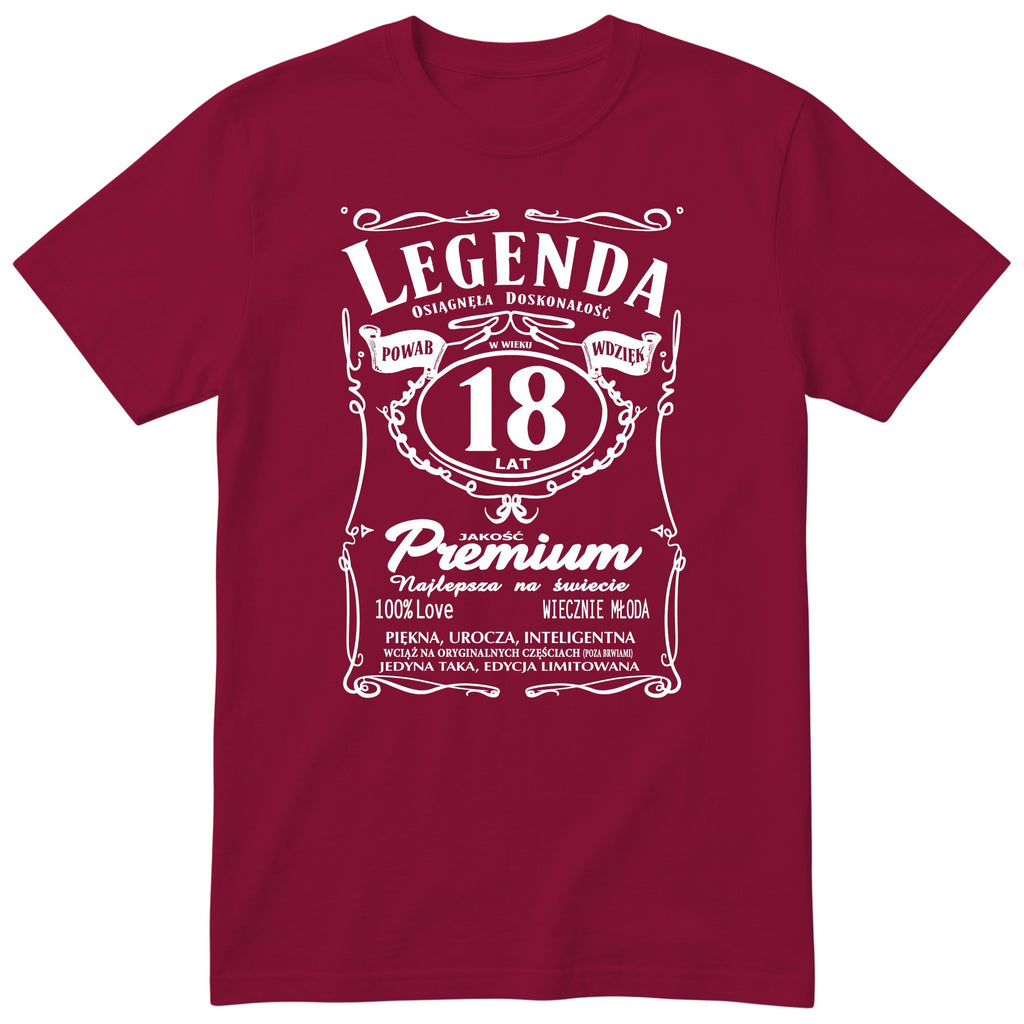 Legenda 18 Lat - Koszulka Urodzinowa Polish Birthday Gift for Her
