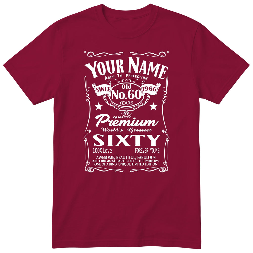 Personalised 60th Birthday T-Shirt Women Worlds Greatest Sixty