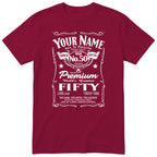 Personalised 50th Birthday T-Shirt - Aged to Perfection Gift for Him