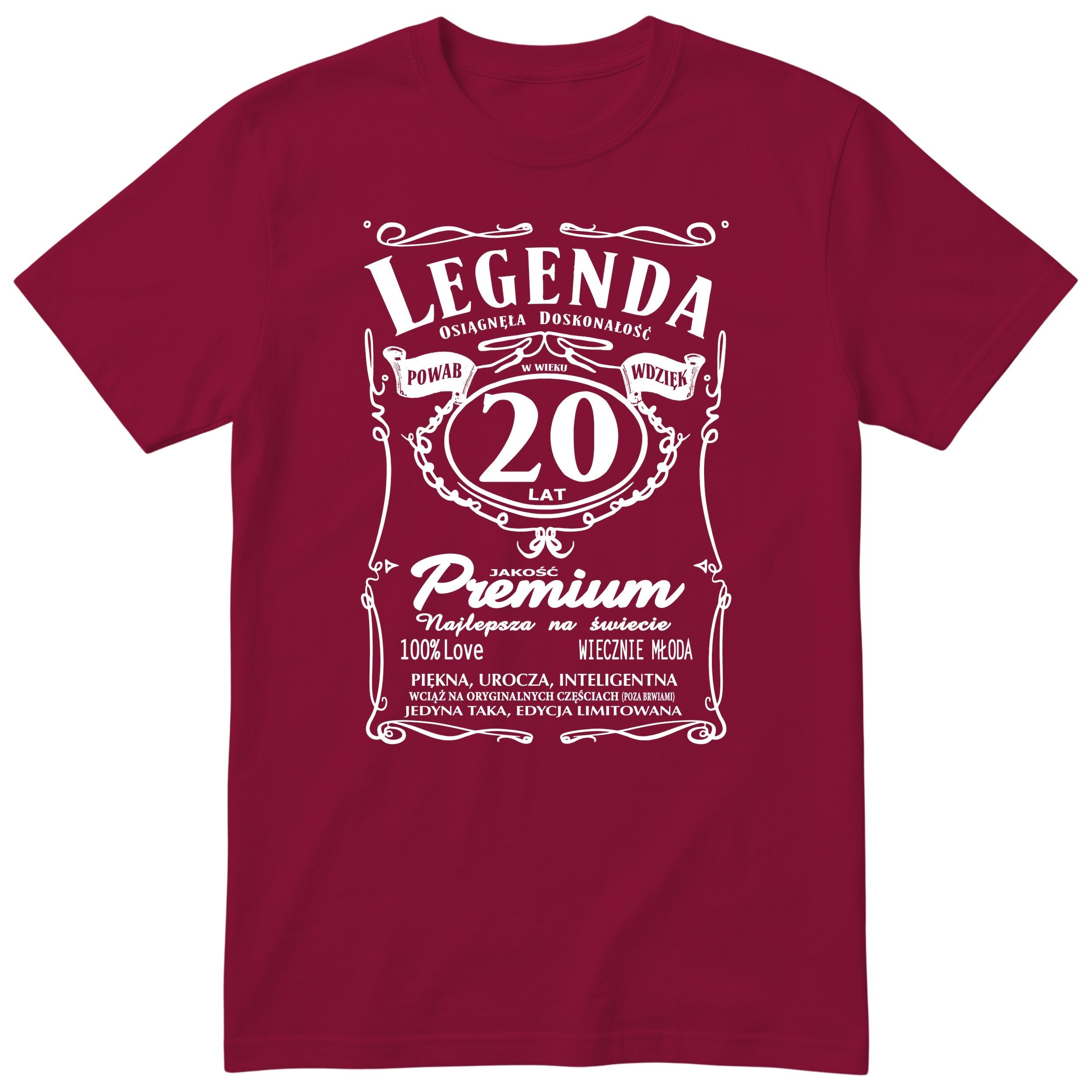 Legenda 20 Lat - Koszulka Urodzinowa Polish Birthday Gift for Her