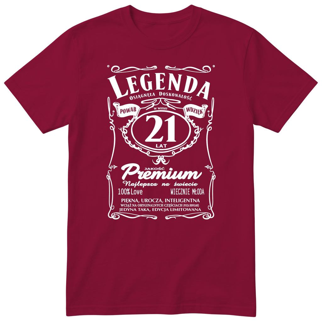 Legenda 21 Lat - Koszulka Urodzinowa Polish Birthday Gift for Her
