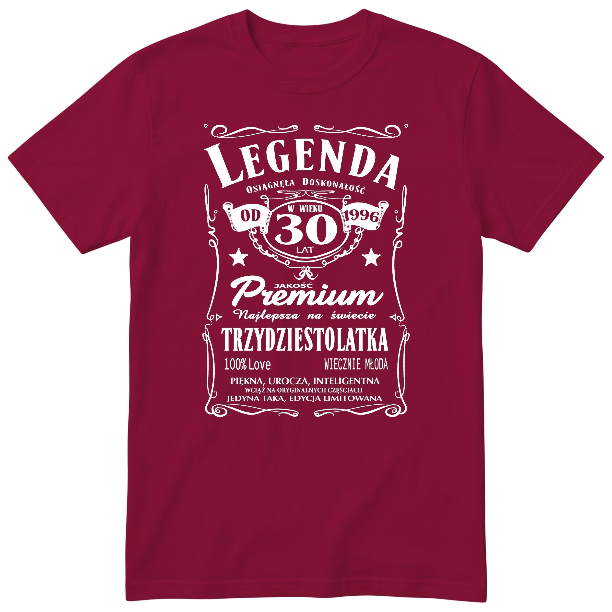 Polska Koszulka Legenda 30 Urodziny Trzydziestolatka Gift