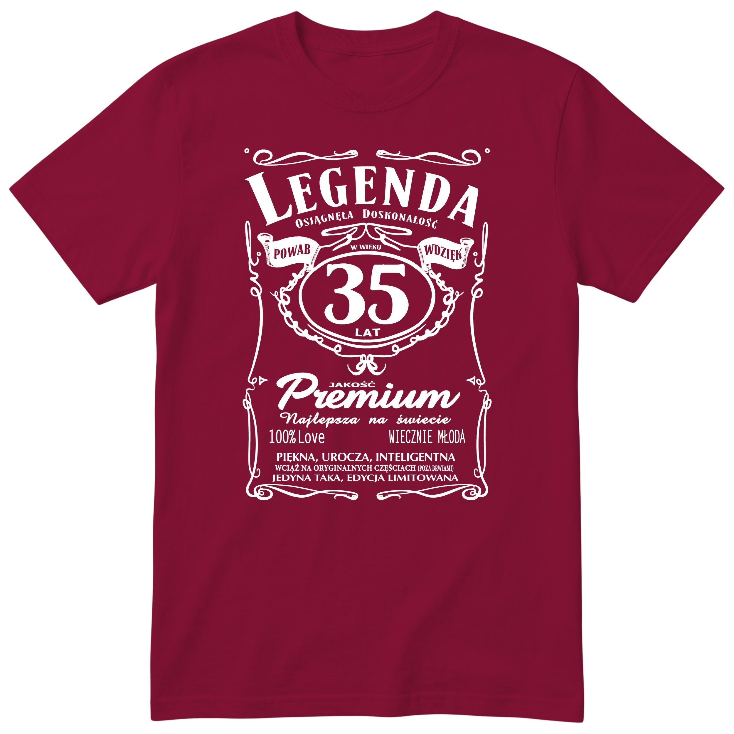 Legenda 35 Lat - Koszulka Urodzinowa Polish Birthday Gift for Her