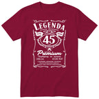 Koszulka Legenda 45 Lat - bordowa