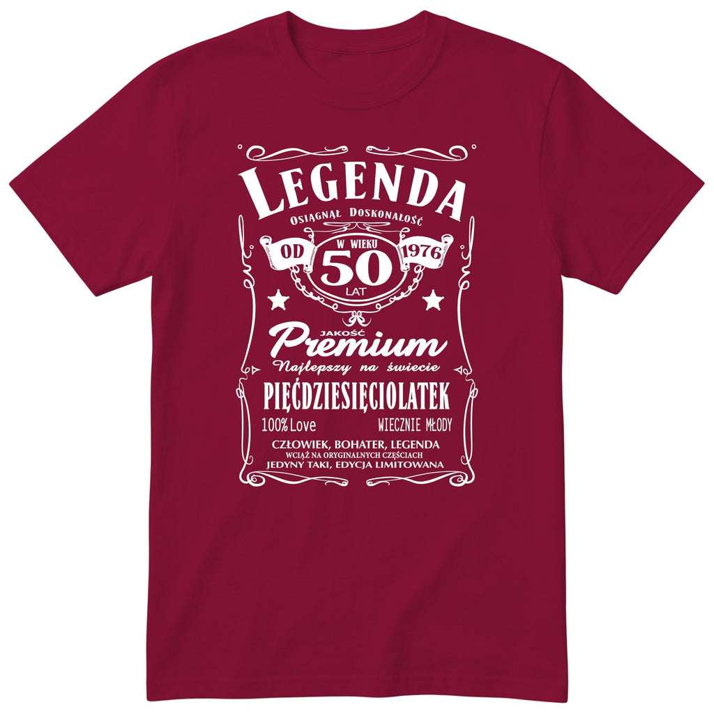 Legenda 50 Lat Koszulka - Polish 50th Birthday Gift T-Shirt Men 1976