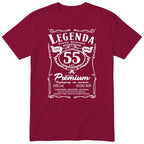 Koszulka Legenda 55 Lat - bordowa