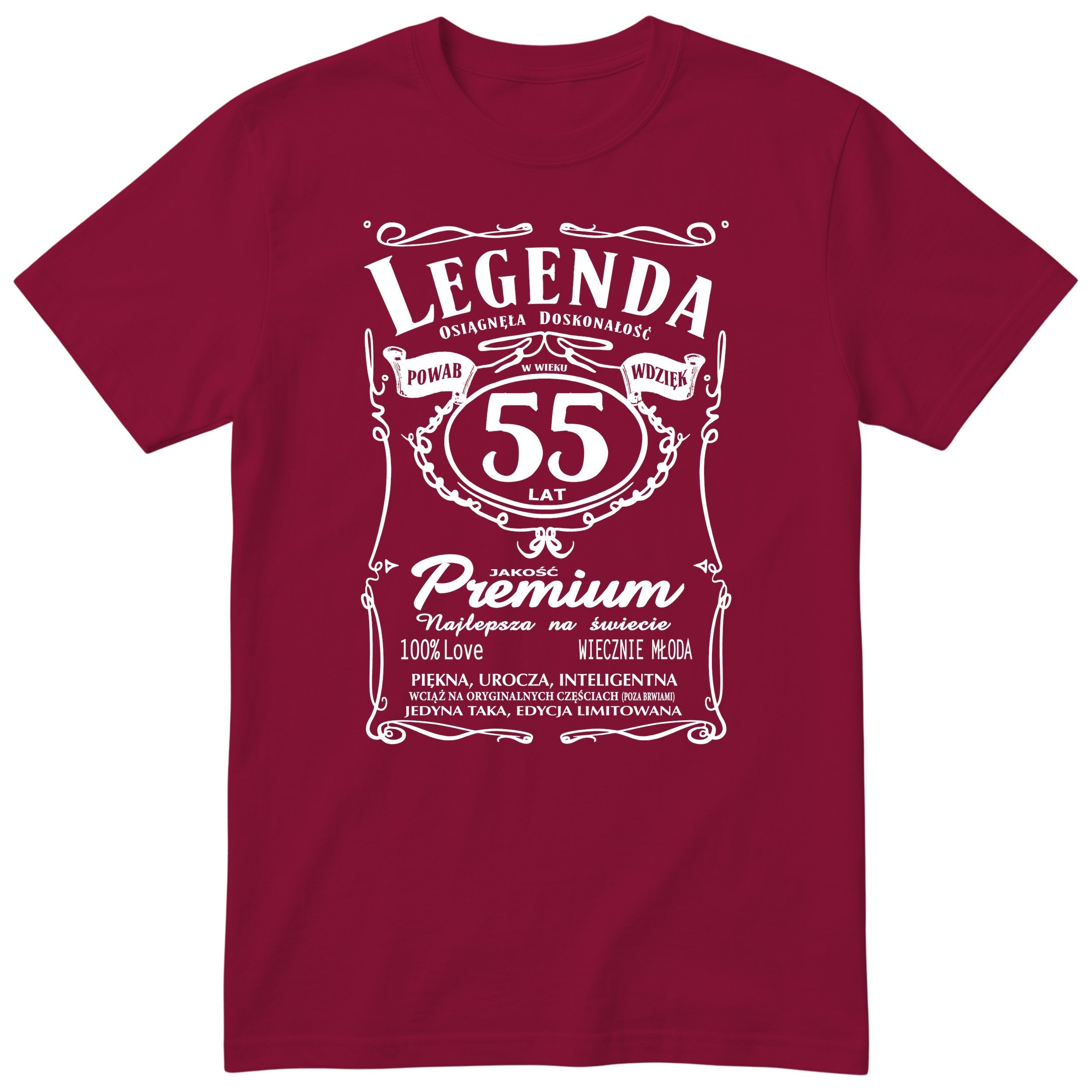 Legenda 55 Lat - Koszulka Urodzinowa Polish Birthday Gift for Her