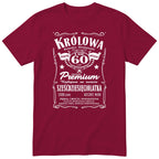 Koszulka Królowa 60 Lat bordowa - Polish 60th Birthday T-Shirt Women