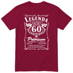 Koszulka Legenda 60 Lat - bordowa