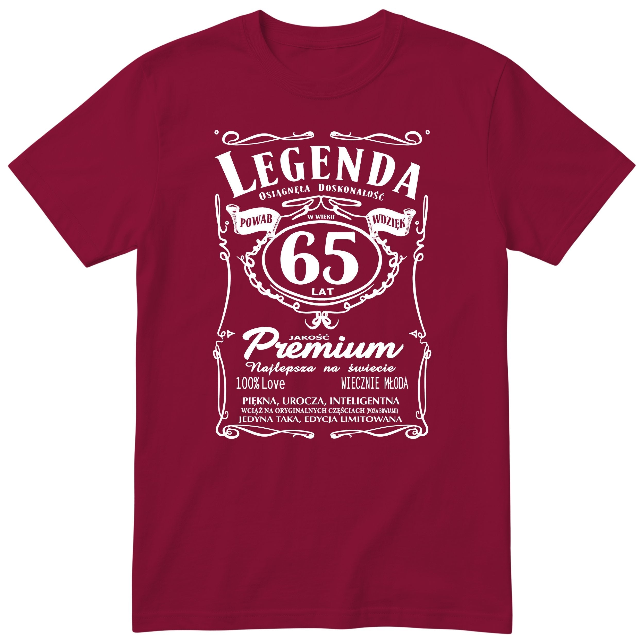 Legenda 65 Lat - Koszulka Urodzinowa Polish Birthday Gift for Her