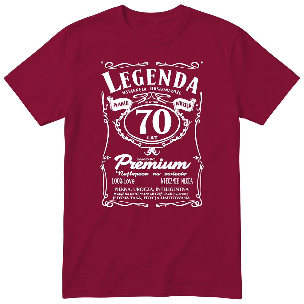 Legenda 70 Lat - Koszulka Urodzinowa Polish Birthday Gift for Her