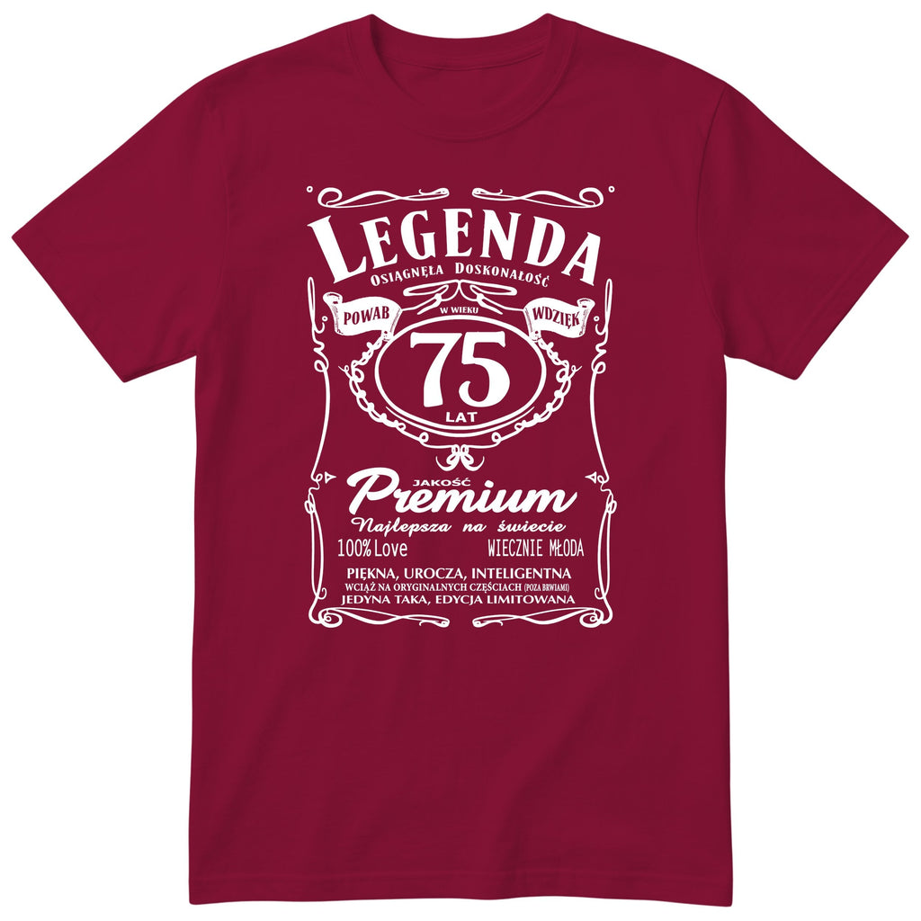 Legenda 75 Lat - Koszulka Urodzinowa Polish Birthday Gift for Her