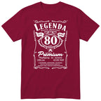 Koszulka Legenda 80 Lat - bordowa